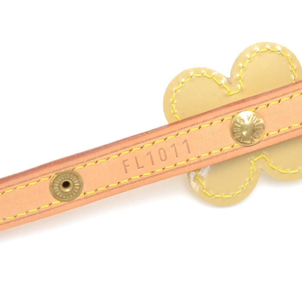 Louis Vuitton Flower Motif Belt In Multicolor Vernis Leather x Cowhide Leather In Excellent Condition For Sale In Fukuoka, Kyushu