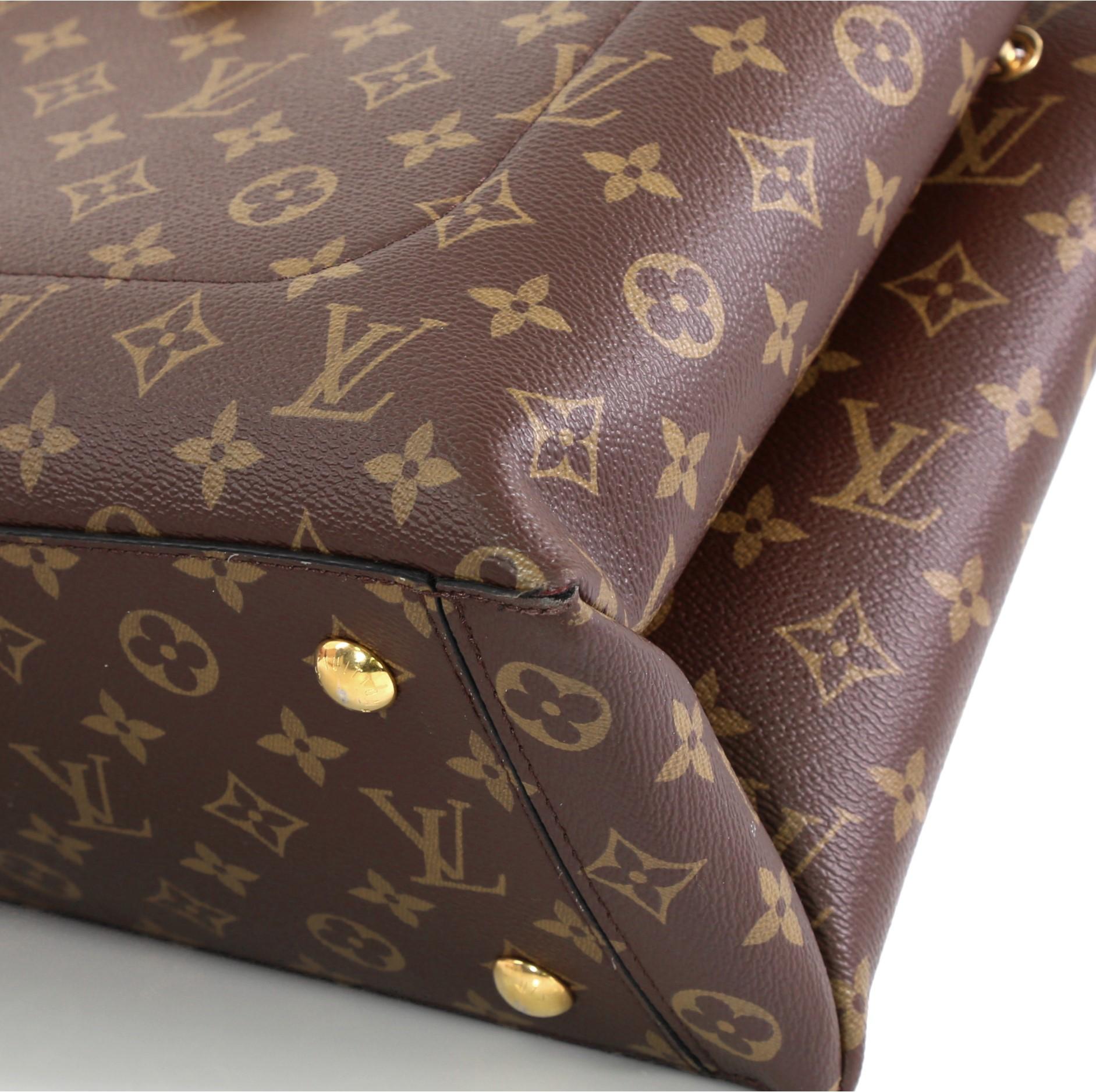 Brown Louis Vuitton Flower Tote Monogram Canvas