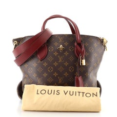 Tote mit Reißverschluss aus Segeltuch mit Blumenmuster von Louis Vuitton MM