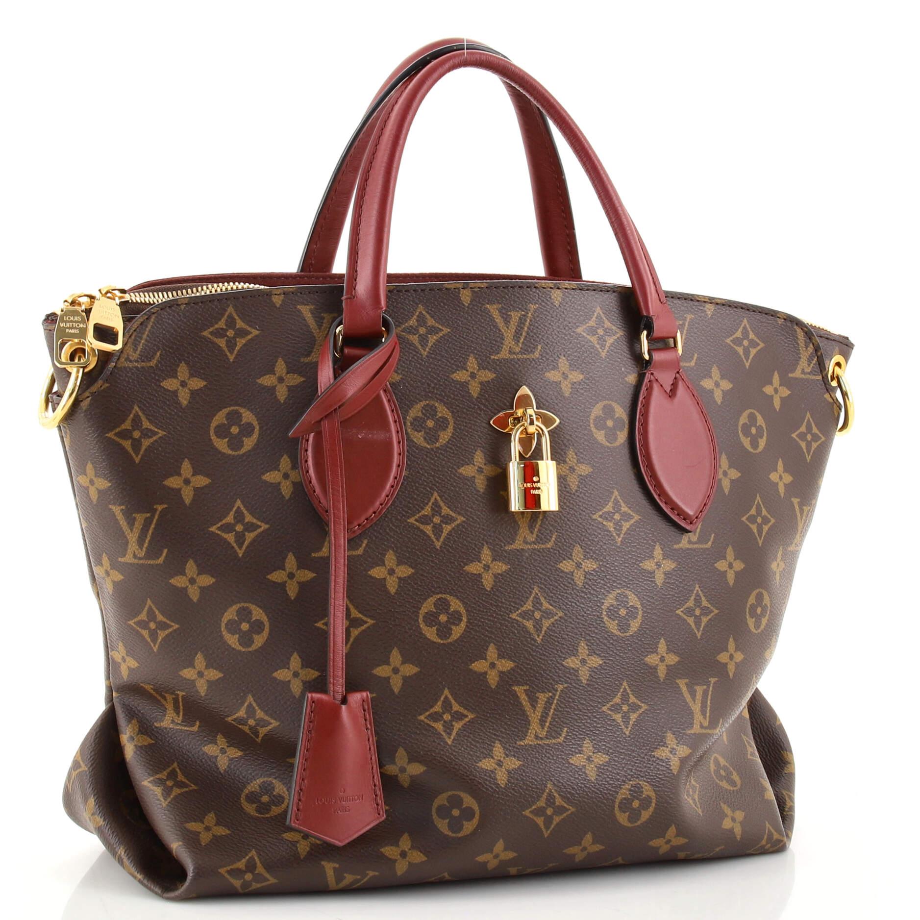 Louis Vuitton - Fourre-tout à Fermeture éclir à Fleurs En Toile