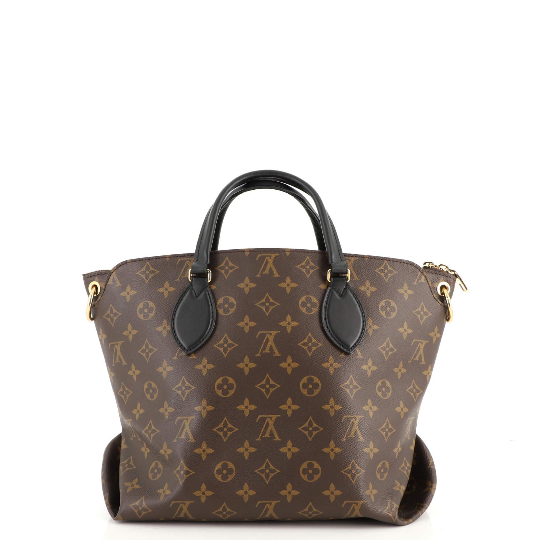 lv flower zipped tote mm