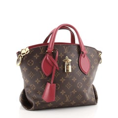 Tote mit Reißverschluss aus Segeltuch mit Blumenmuster von Louis Vuitton PM