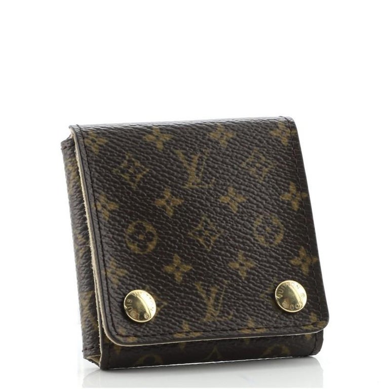Louis Vuitton Folding Jewelry Case Monogram Canvas PM at 1stDibs