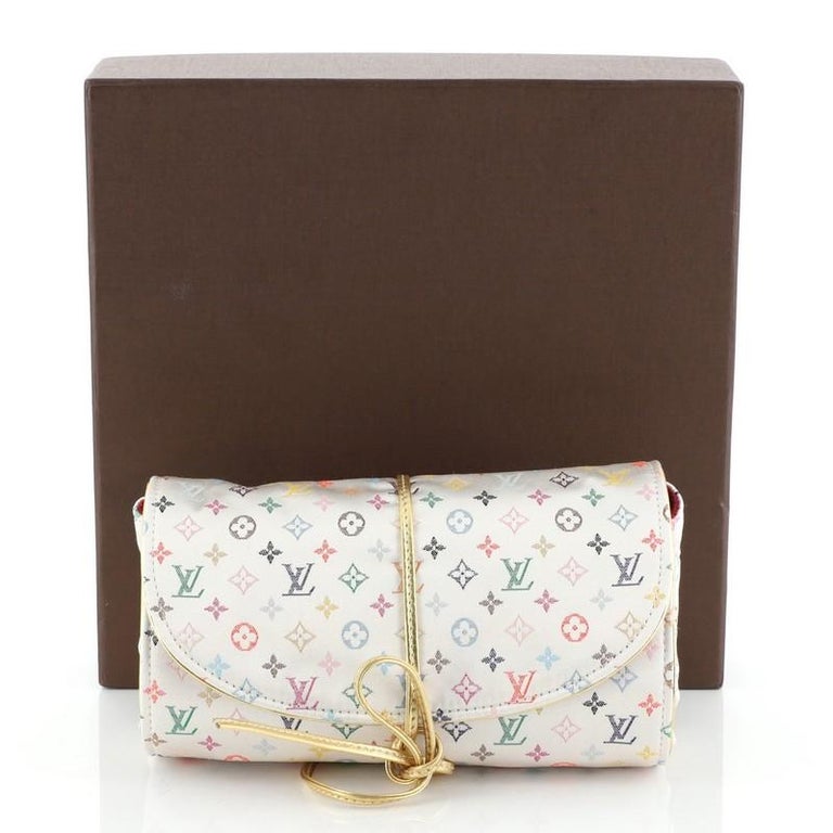 Louis Vuitton Folding Jewelry Case Monogram Multicolor Satin at 1stDibs