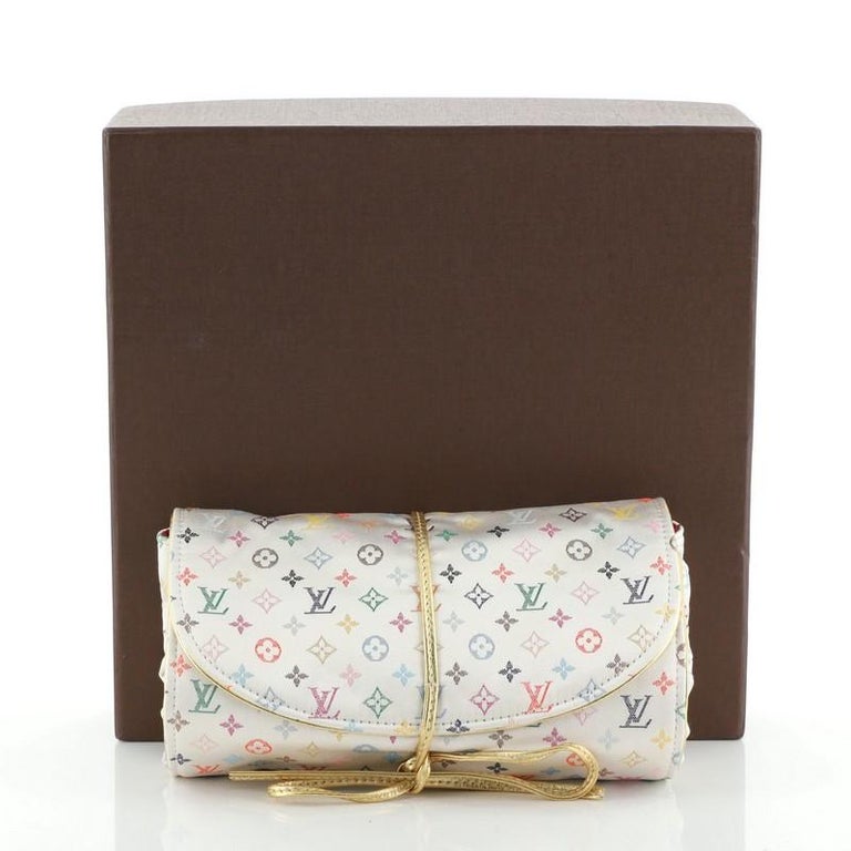 Louis Vuitton Folding Jewelry Case Monogram Multicolor Satin at 1stDibs