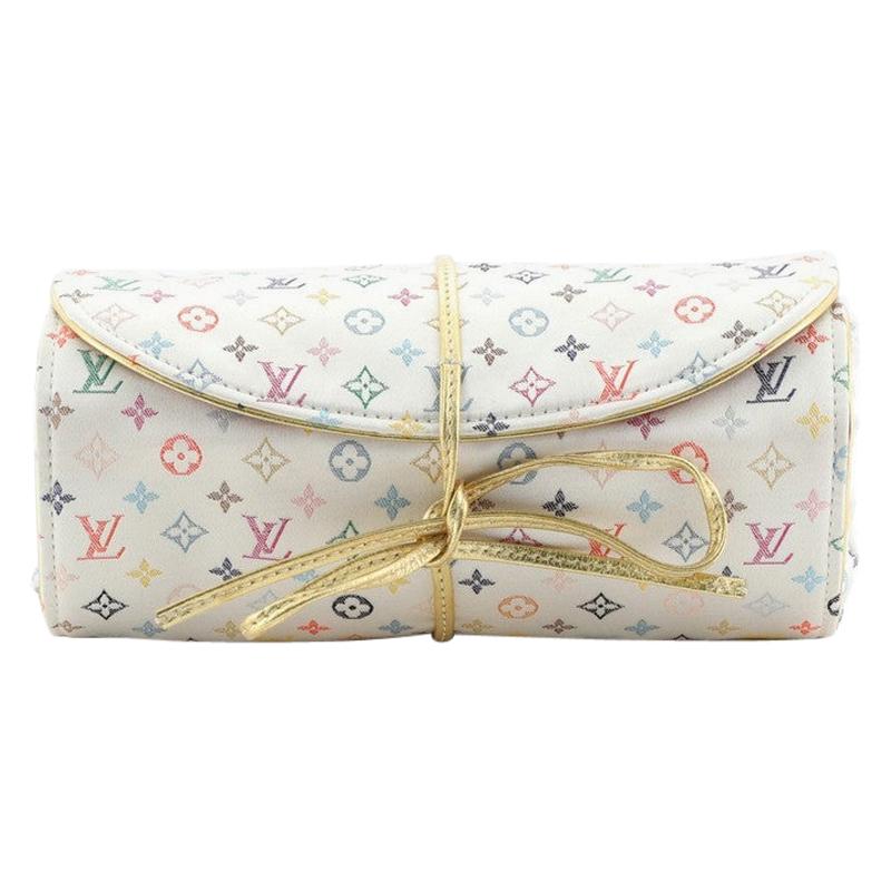 Louis Vuitton Folding Jewelry Case Monogram Multicolor Satin