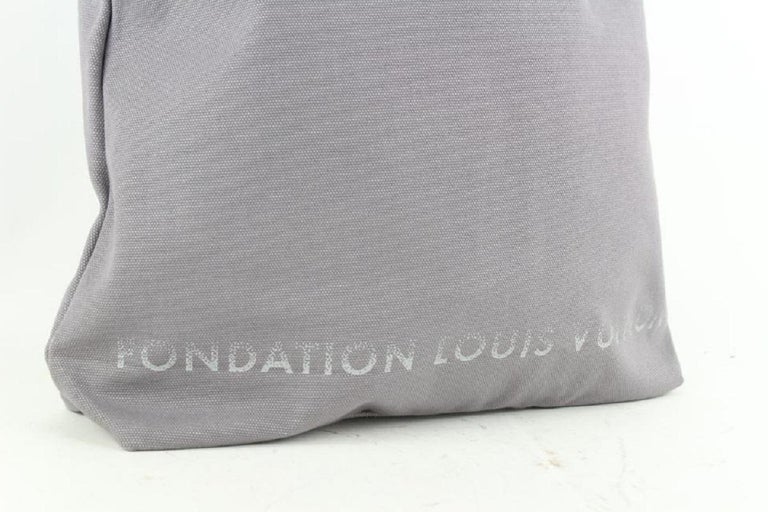 Fondation Louis Vuitton Fondation Louis Vuitton Canvas Tote Bag (White/Grey)