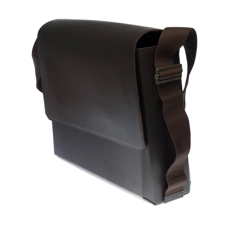 Black Louis Vuitton Fonzie Messenger shoulder bag in brown monogram leather