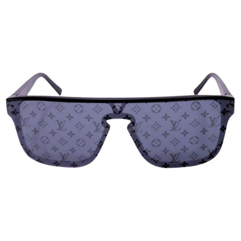 Vintage Louis Vuitton Gray Purple Sunglasses s-l400.jpg main image 2