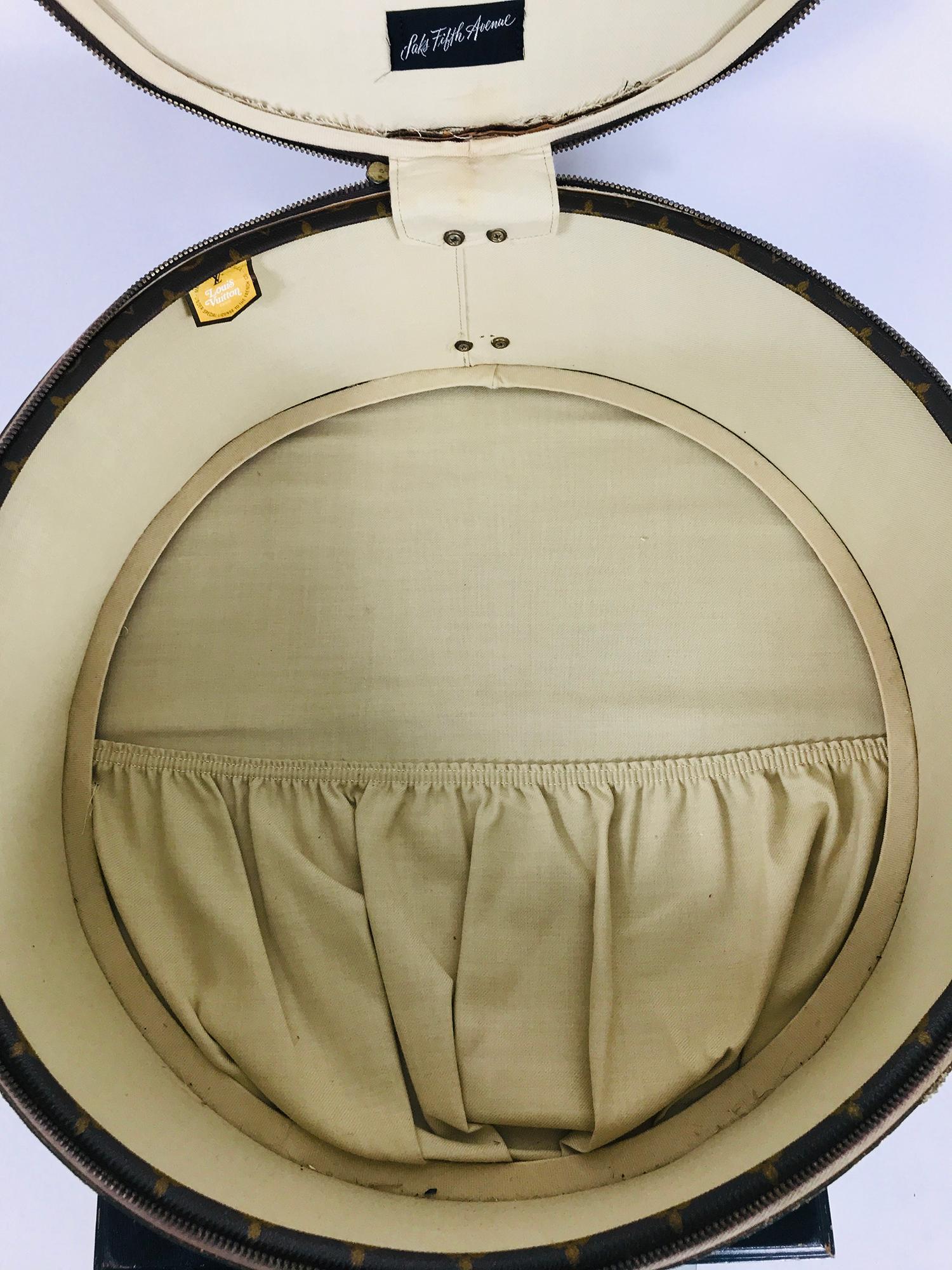 Louis Vuitton for The French Co. 50cm Boite Chapeaux Round Hat Box Rare  9