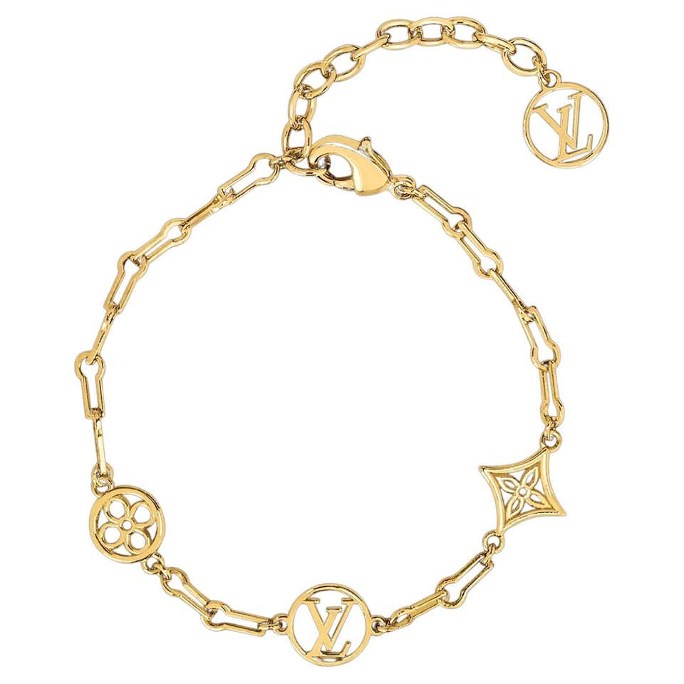 Louis Vuitton Gold Flower White Gold Necklace For Sale at 1stDibs ...