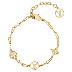 LOUIS VUITTON 18K White Gold 1.40ctw Diamond Idylle Blossom Bracelet 