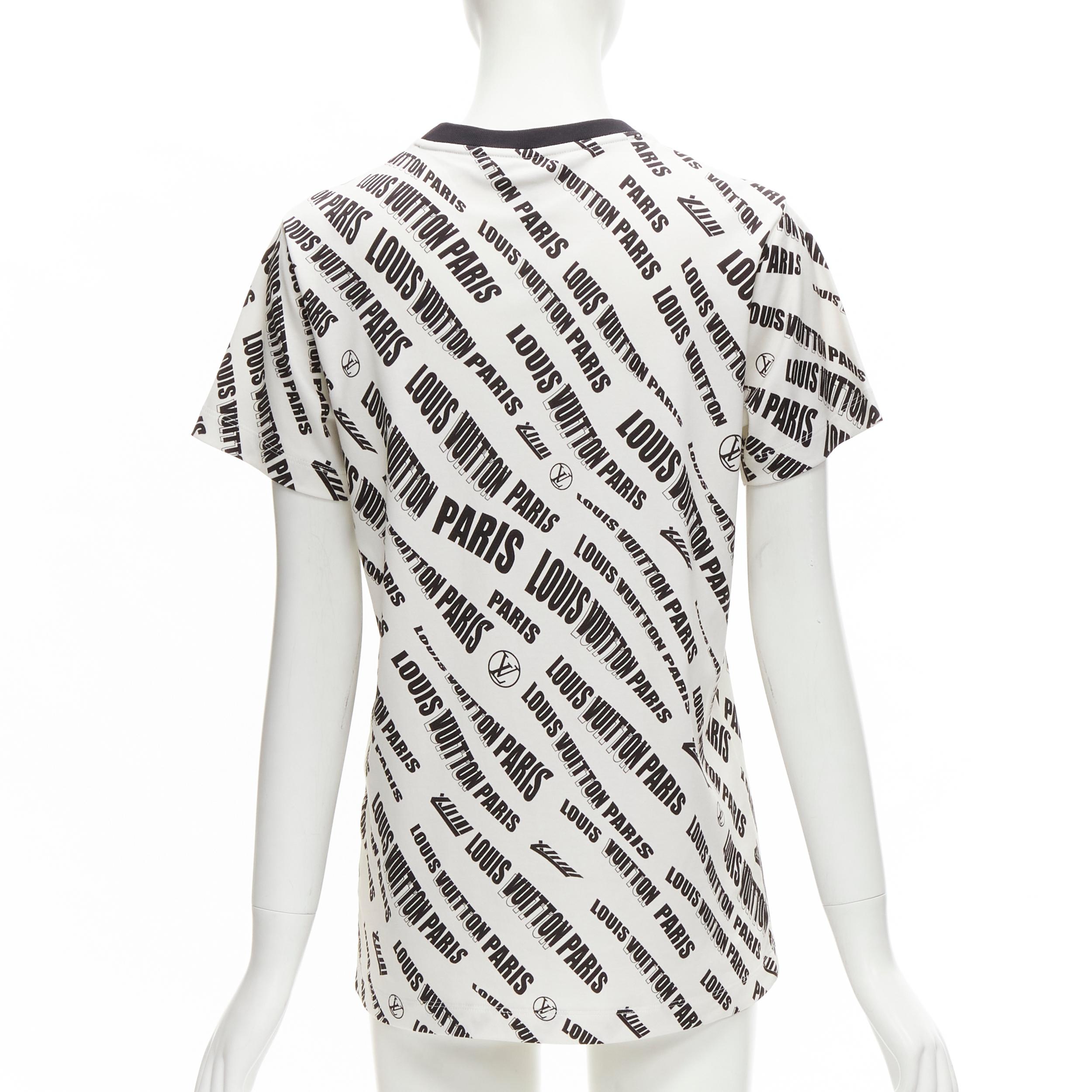 LOUIS VUITTON FORNASETTI 2021 graphic logo Vase chain trimmed cotton tshirt S In Excellent Condition In Hong Kong, NT