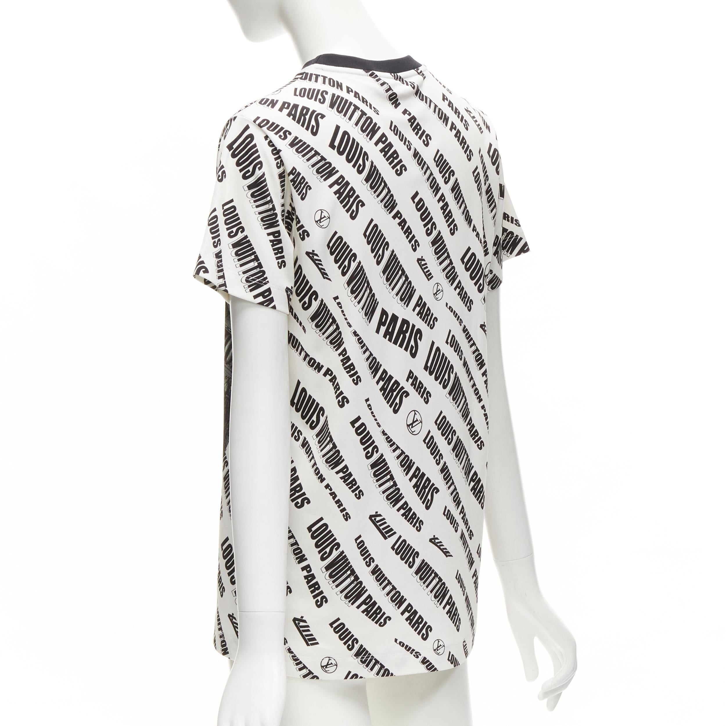 Women's LOUIS VUITTON FORNASETTI 2021 graphic logo Vase chain trimmed cotton tshirt S