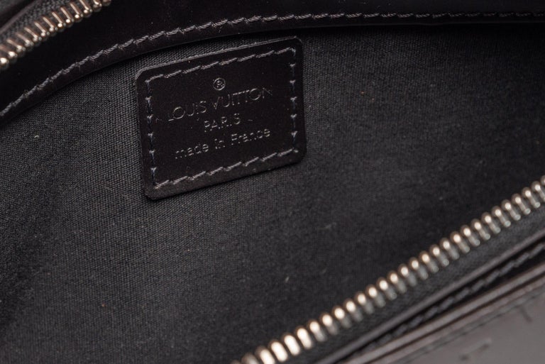 Louis Vuitton Fowler Mat Monogram Pochette Bag Grey For Sale at 1stDibs