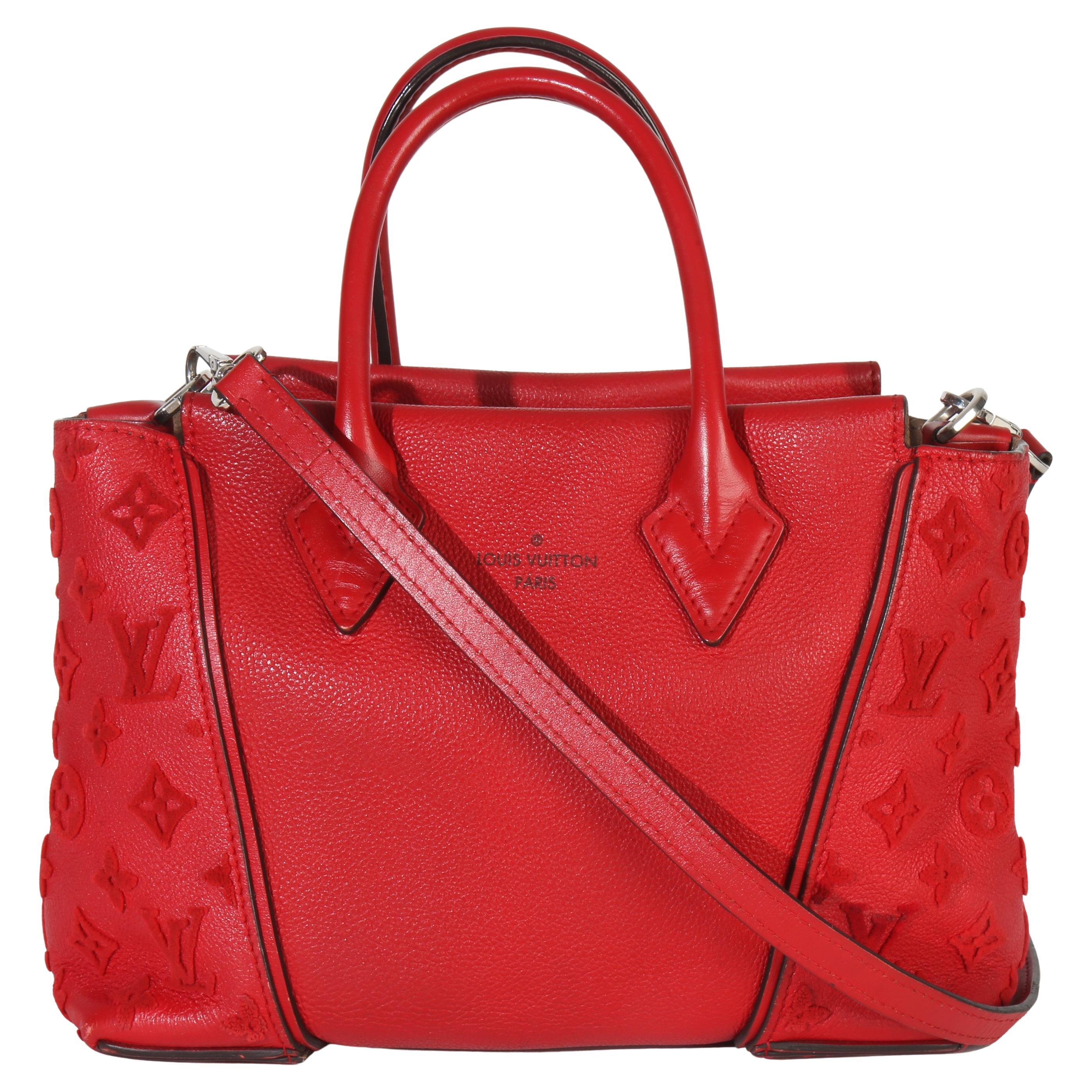 Louis Vuitton Framboise Calfskin Monogram Tote W BB