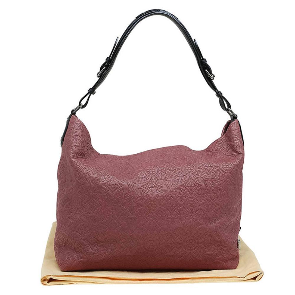 Louis Vuitton Framboise Monogram Antheia Leather Hobo PM Bag 4