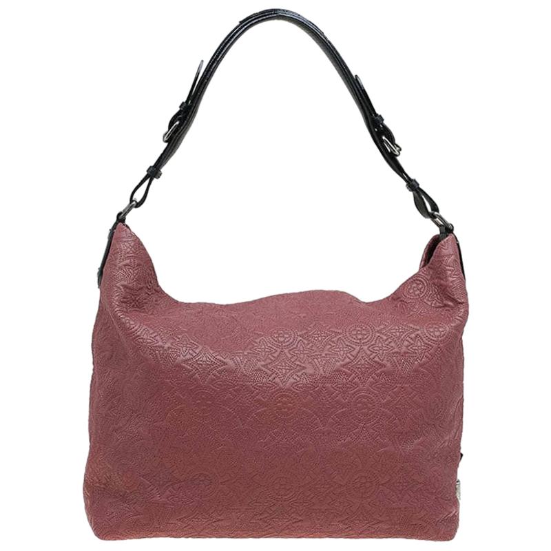 Louis Vuitton Framboise Monogram Antheia Leather Hobo PM Bag