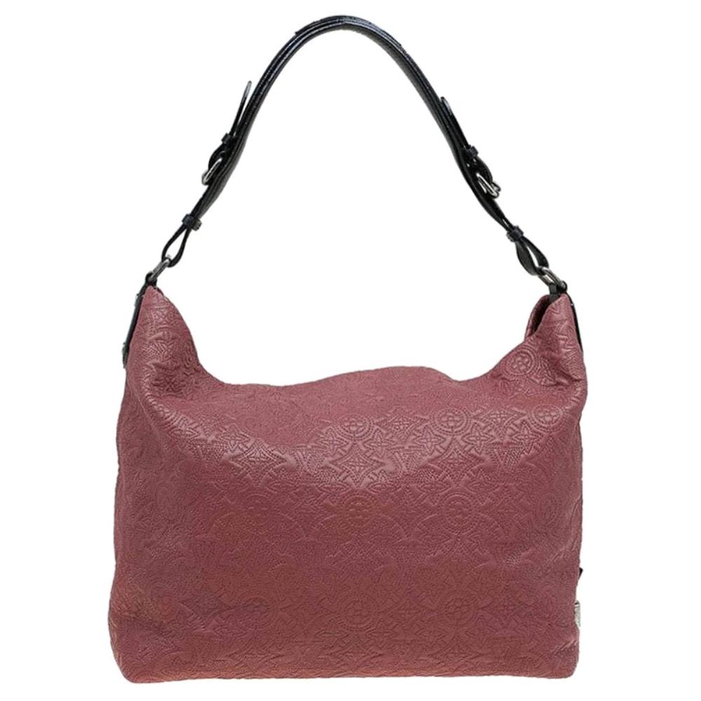 Louis Vuitton Framboise Monogram Antheia Leather Hobo PM Bag