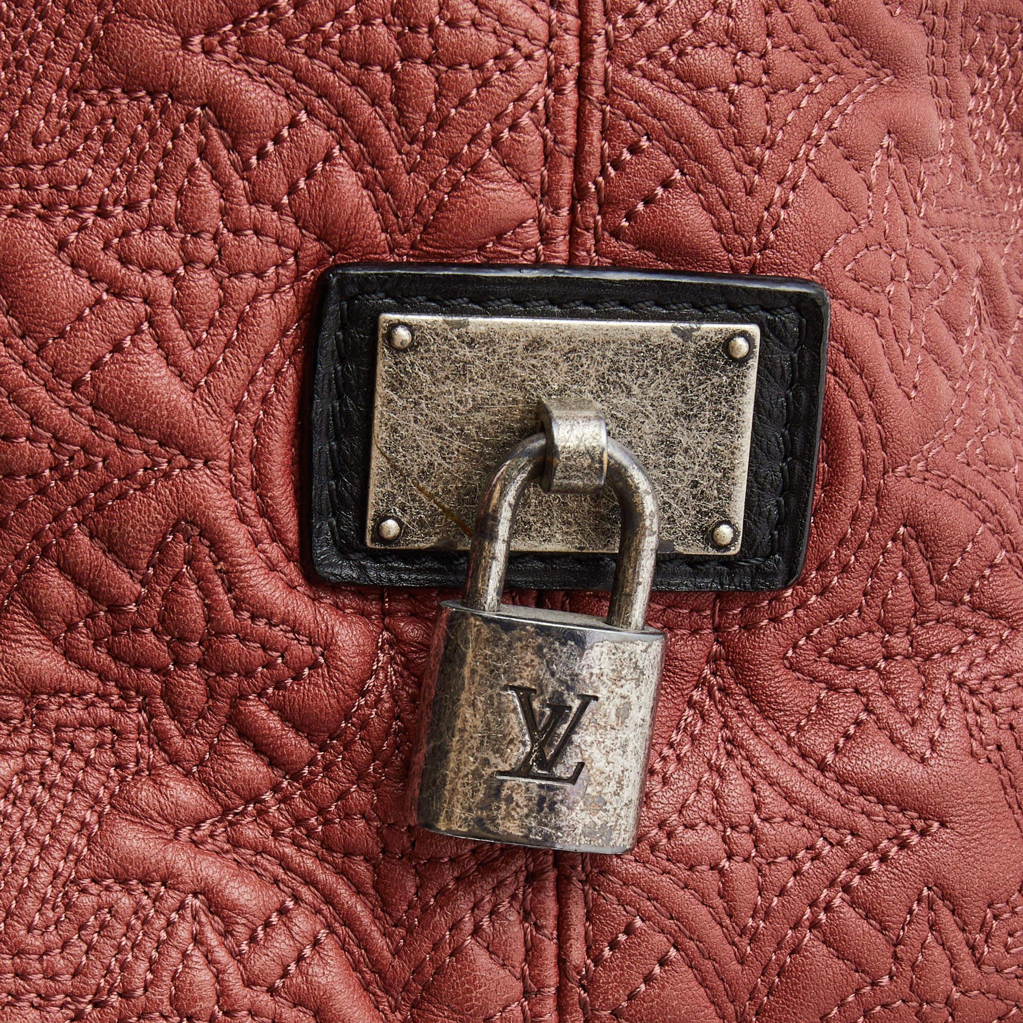 Louis Vuitton Framboise Monogram Antheia Leather Ixia PM Bag For Sale 5