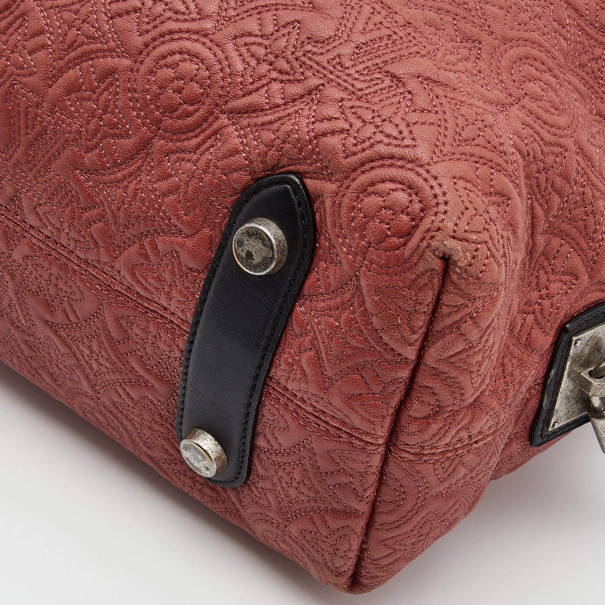 Louis Vuitton Framboise Monogram Antheia Leather Ixia PM Bag For Sale 6