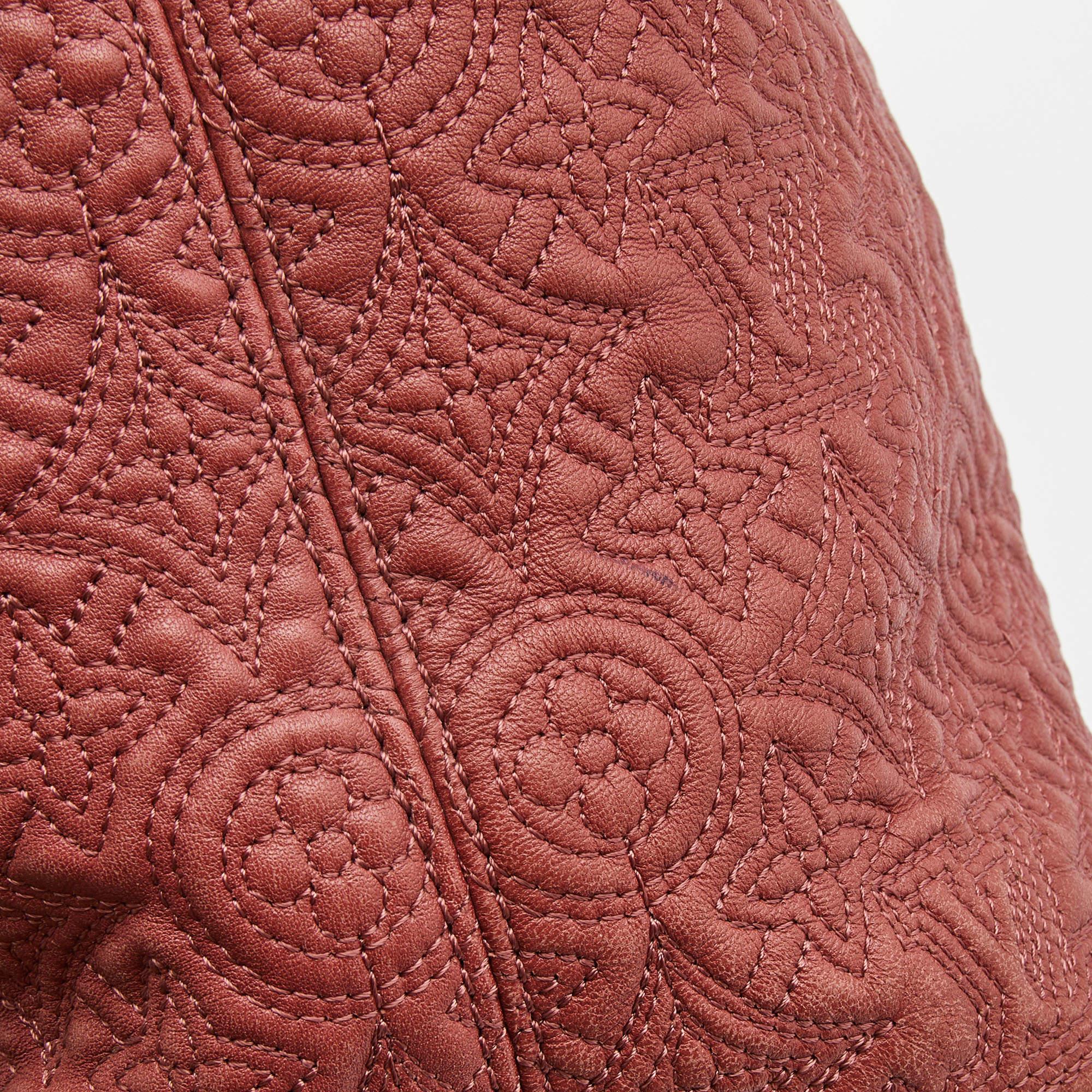 Louis Vuitton Framboise Monogram Antheia Leather Ixia PM Bag For Sale 8