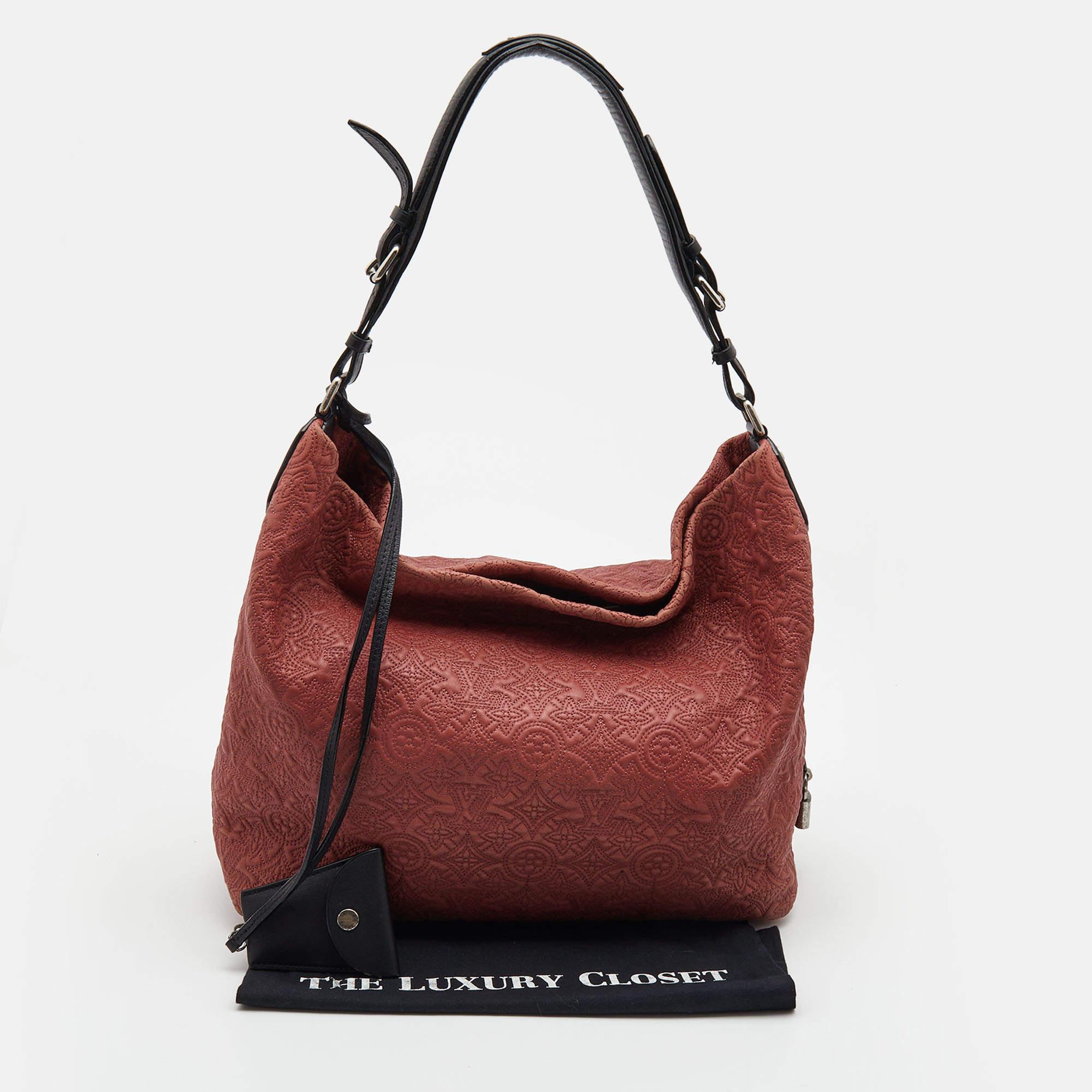 Louis Vuitton Framboise Monogram Antheia Leather Ixia PM Bag For Sale 9