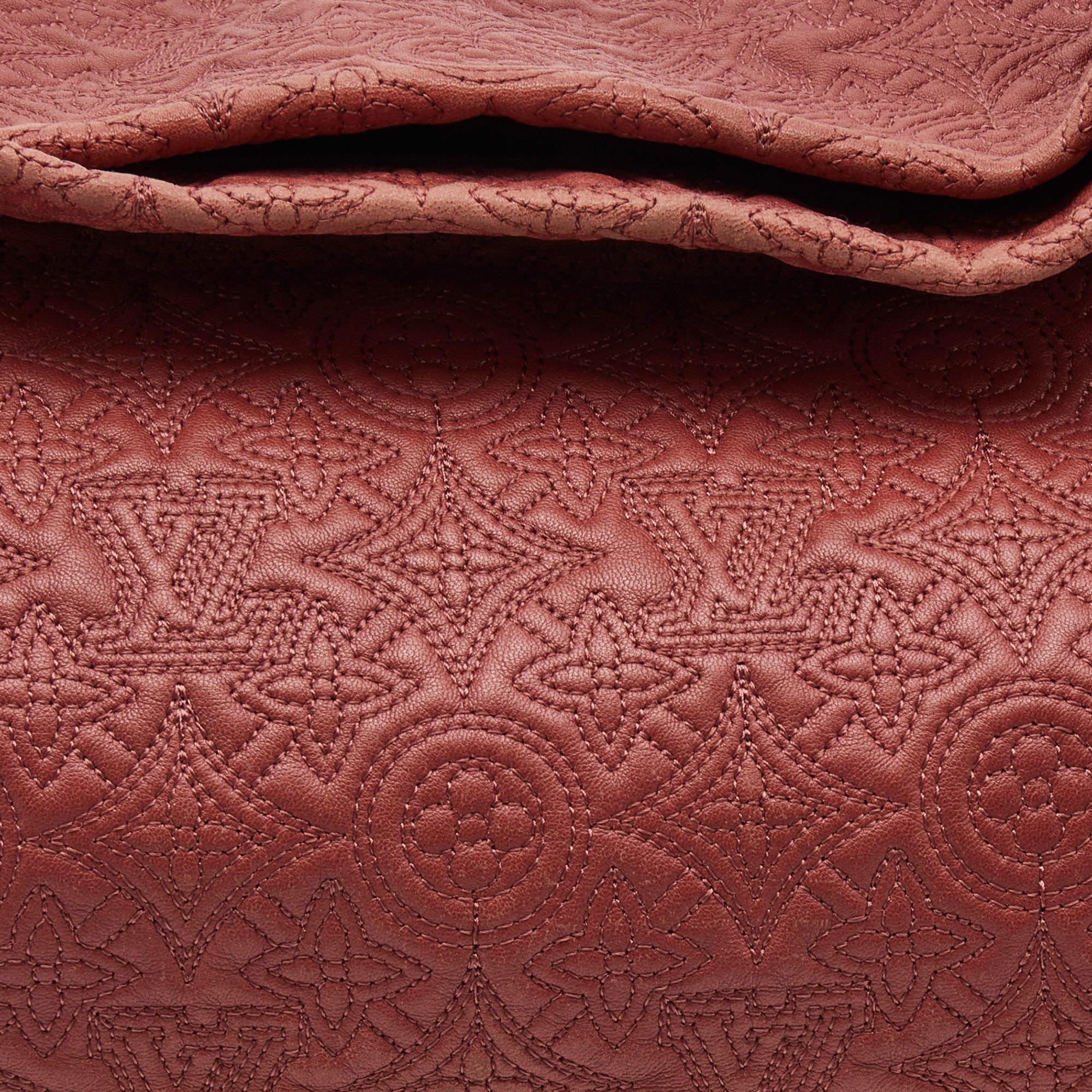 Women's Louis Vuitton Framboise Monogram Antheia Leather Ixia PM Bag For Sale
