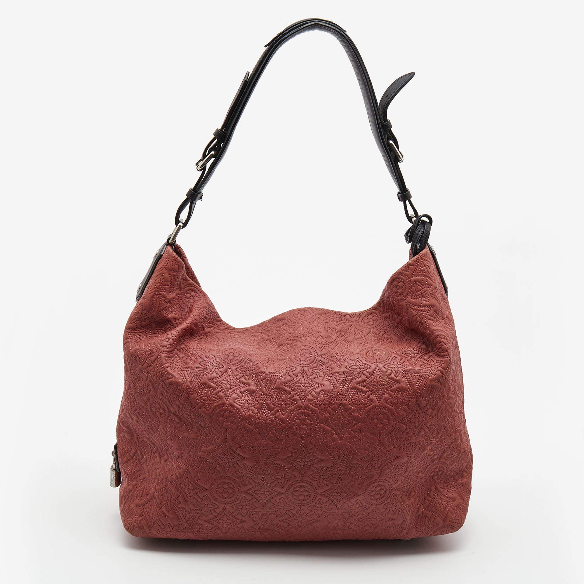 Louis Vuitton Framboise Monogram Antheia Leather Ixia PM Bag For Sale 1