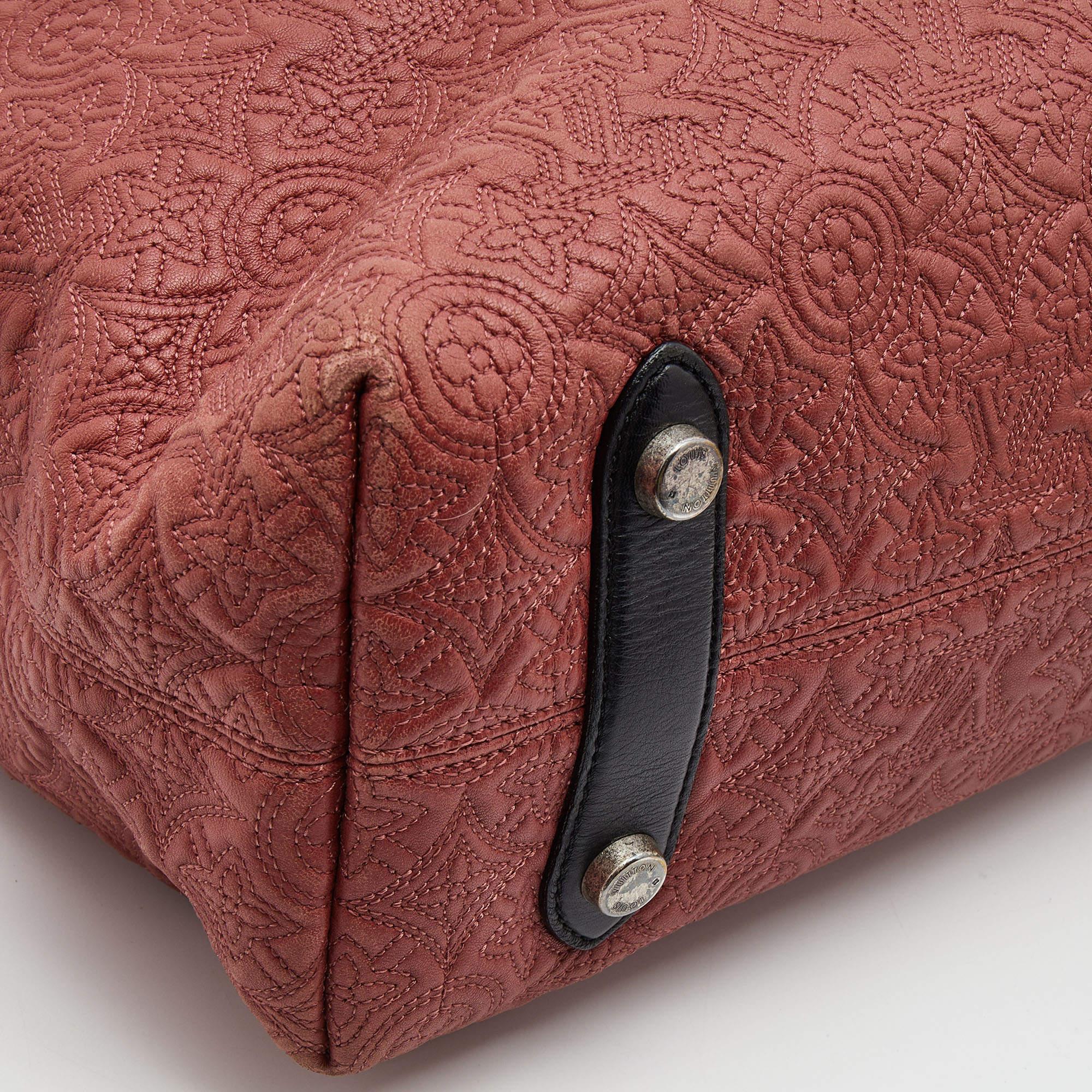 Louis Vuitton Framboise Monogram Antheia Leather Ixia PM Bag For Sale 3