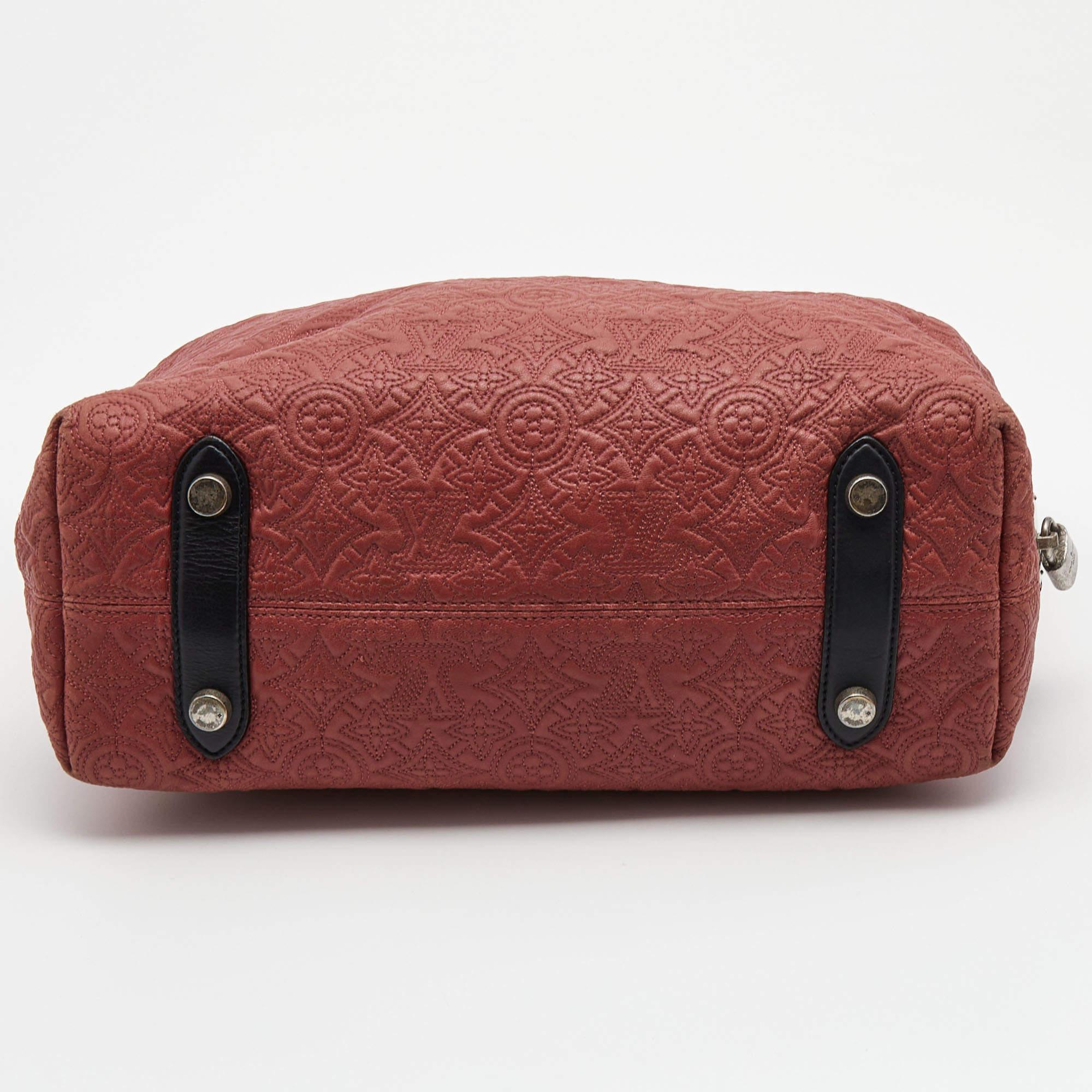 Louis Vuitton Framboise Monogram Antheia Leather Ixia PM Bag For Sale 4