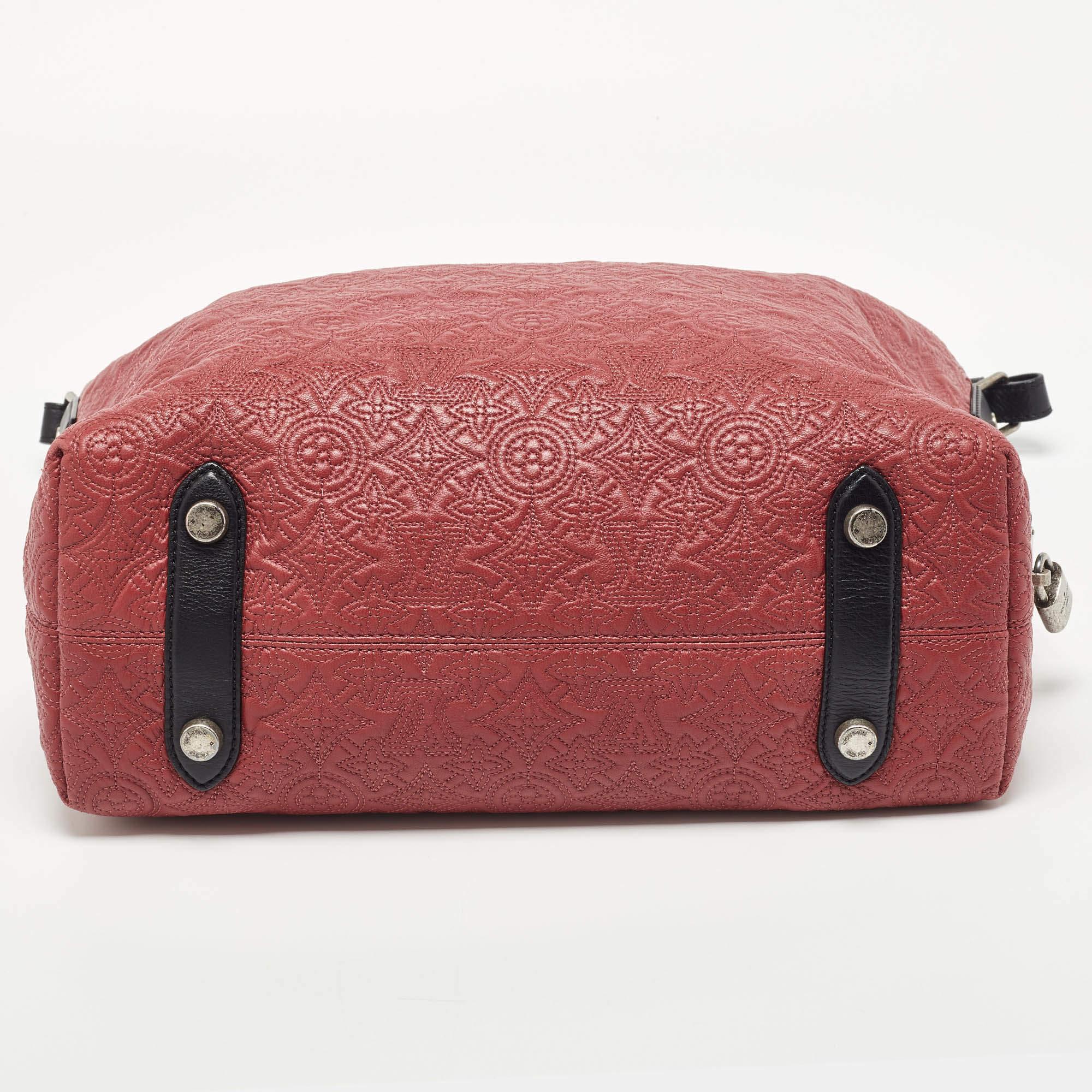 Women's Louis Vuitton Framboise Monogram Leather Antheia PM Bag