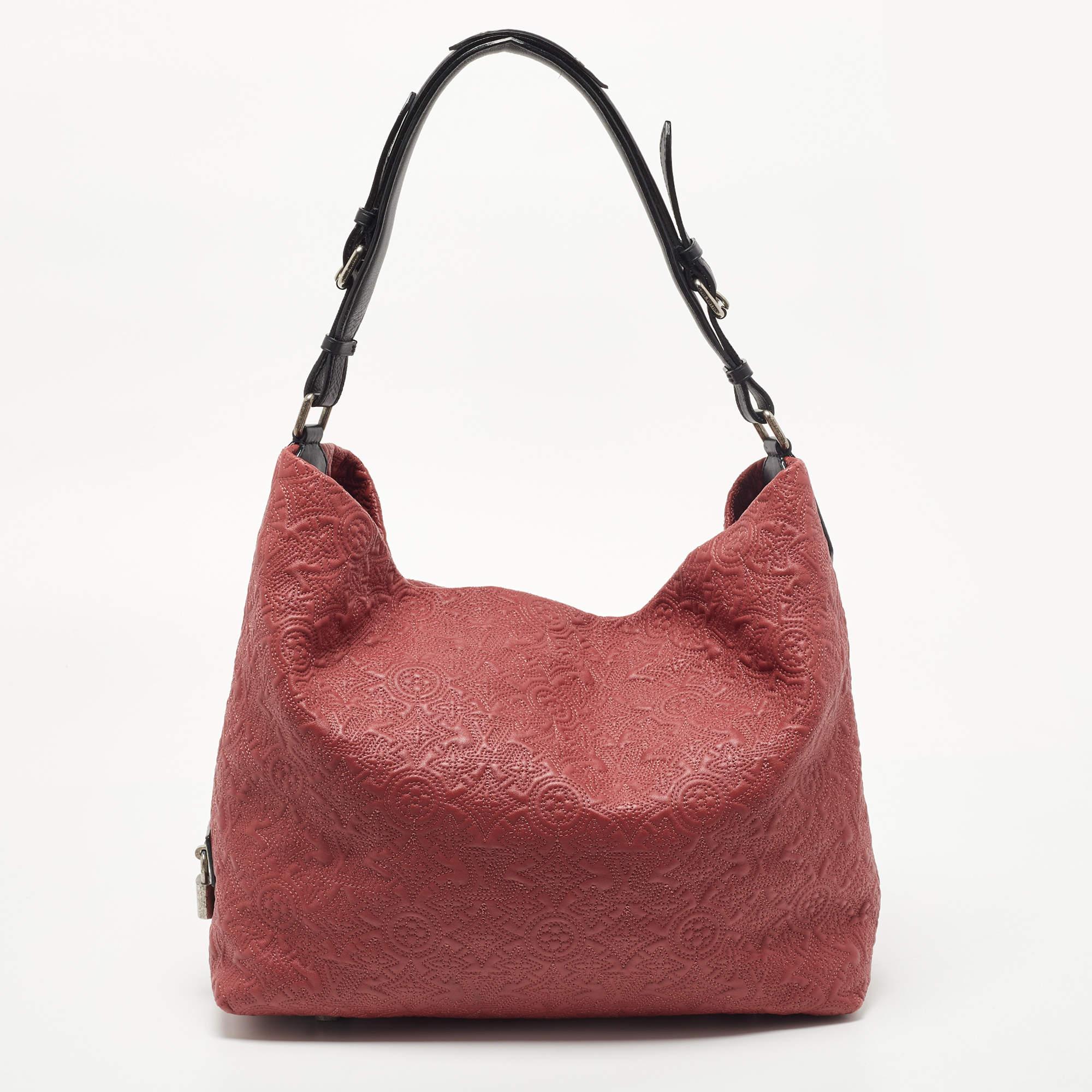Louis Vuitton Framboise Monogram Leather Antheia PM Bag 2
