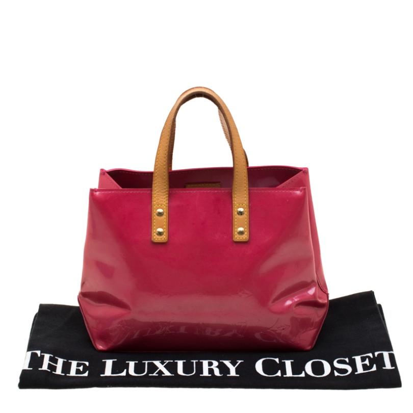 Louis Vuitton Framboise Monogram Vernis Reade PM Bag 5