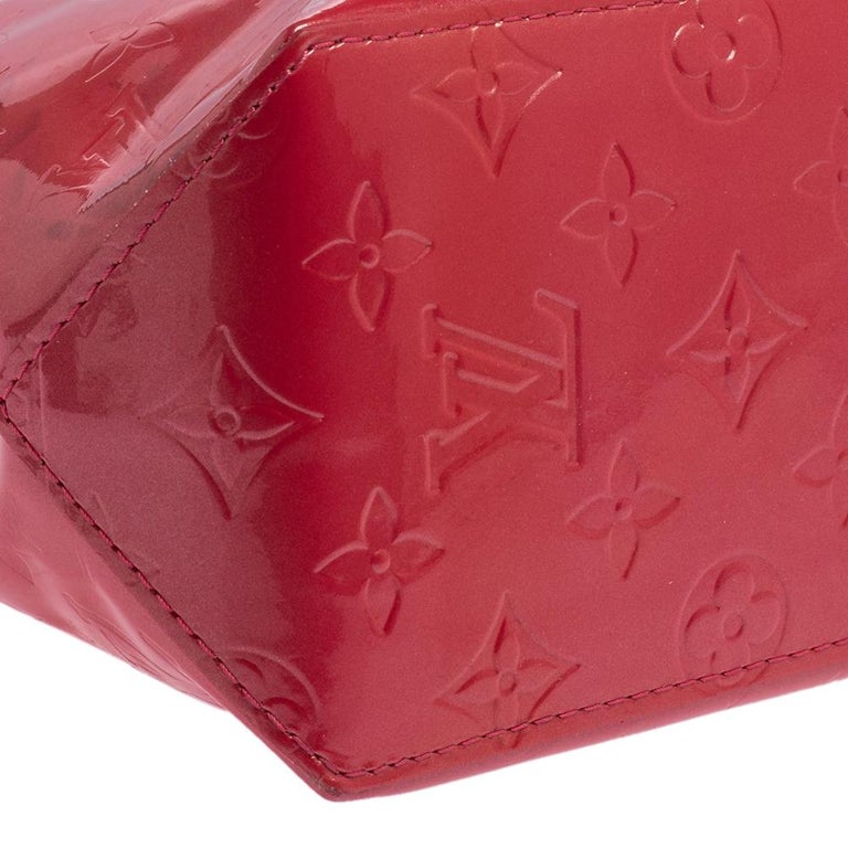 Louis Vuitton Framboise Pink Vernis Monogram Reade PM Mini Tote Bag