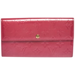 Louis Vuitton Framboise Monogramm Vernis Sarah Geldbörse