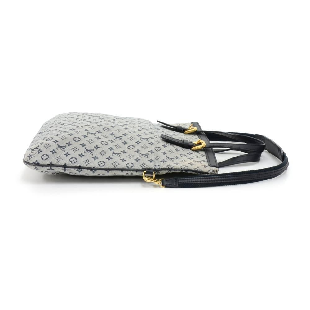 Gray Louis Vuitton Francoise Khaki Mini Monogram Canvas 2 way Hand Bag For Sale