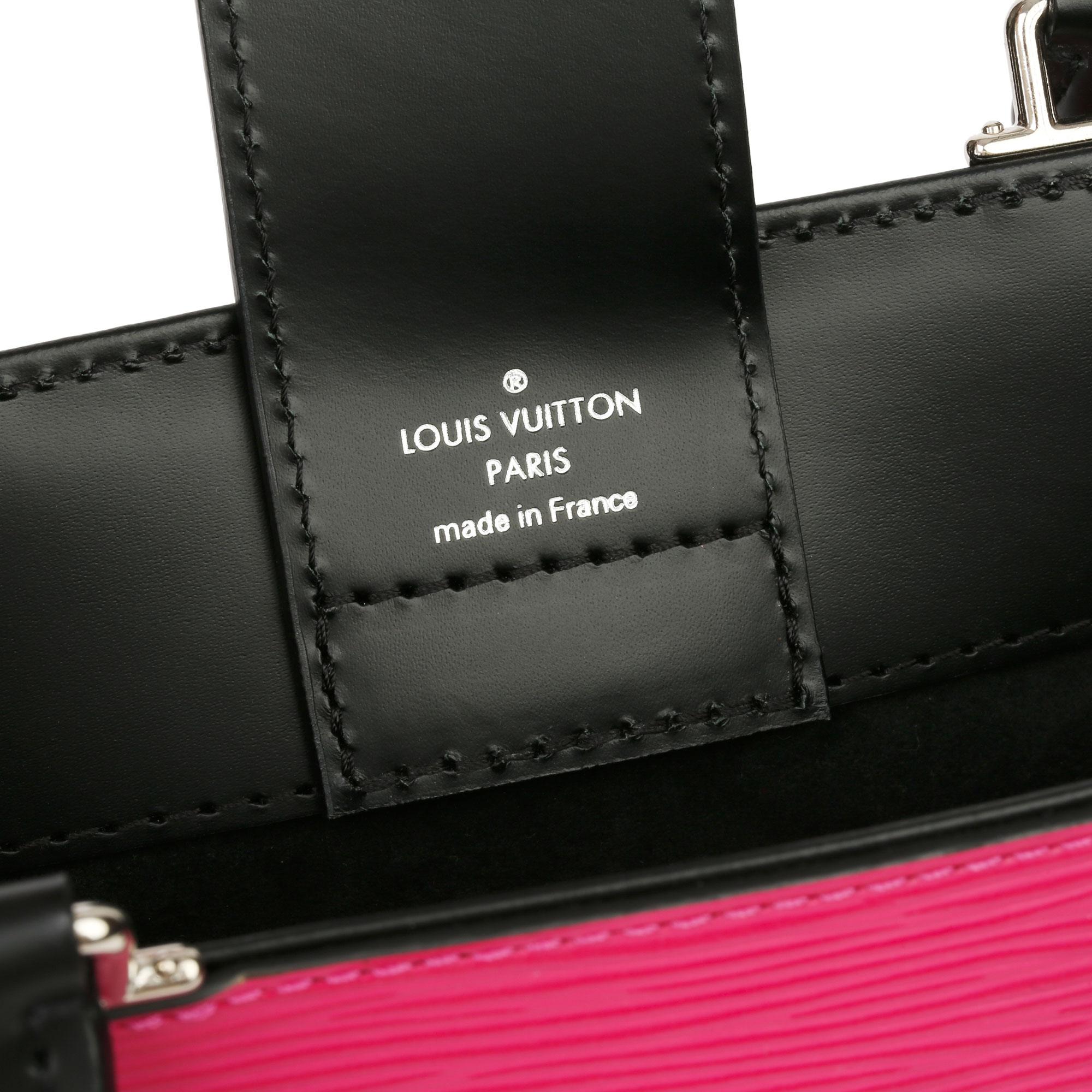 Louis Vuitton Freesia & Black Epi Leather Kleber PM  In Excellent Condition In Bishop's Stortford, Hertfordshire
