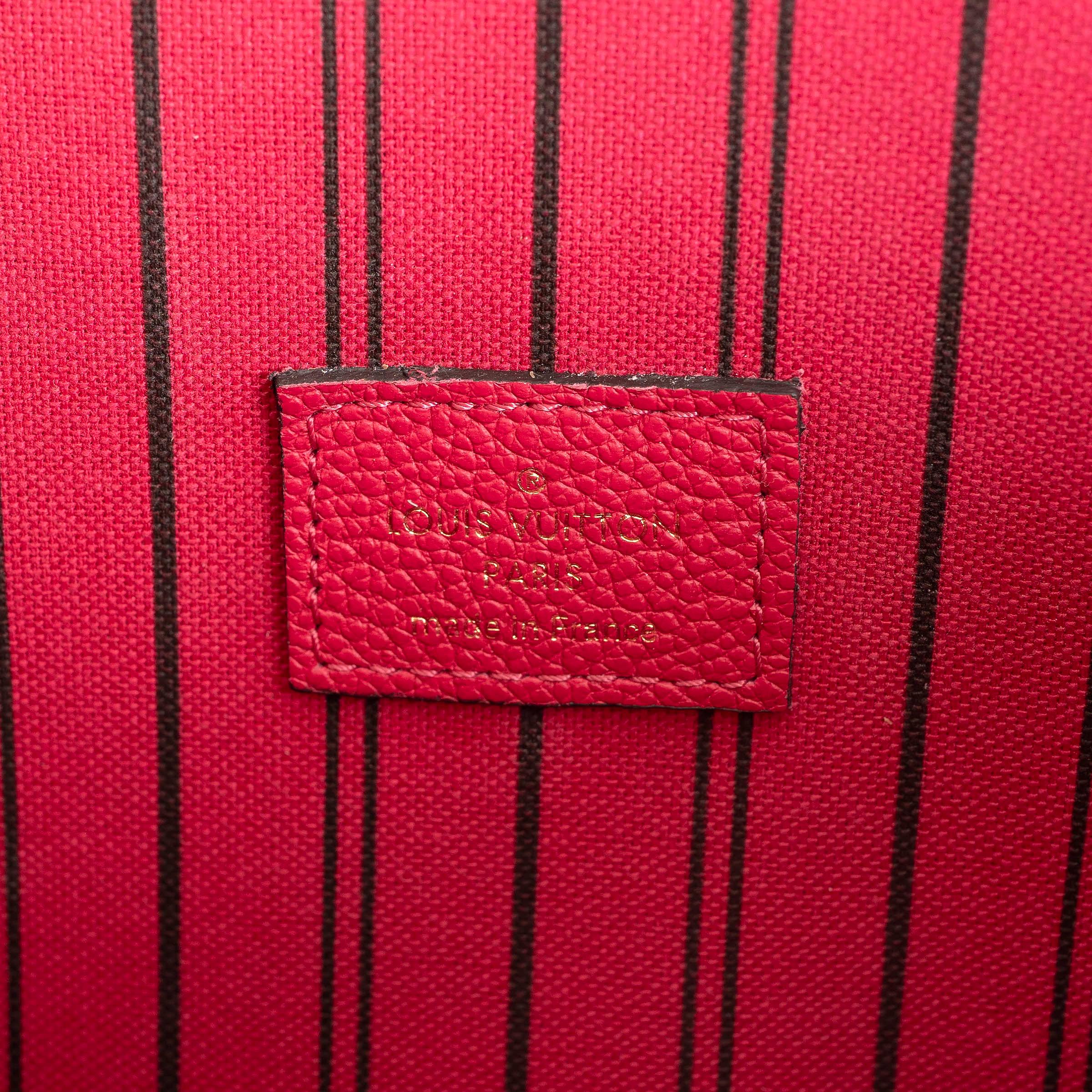LOUIS VUITTON Freesia pink Monogram Empreinte leather POCHETTE METIS Bag 3