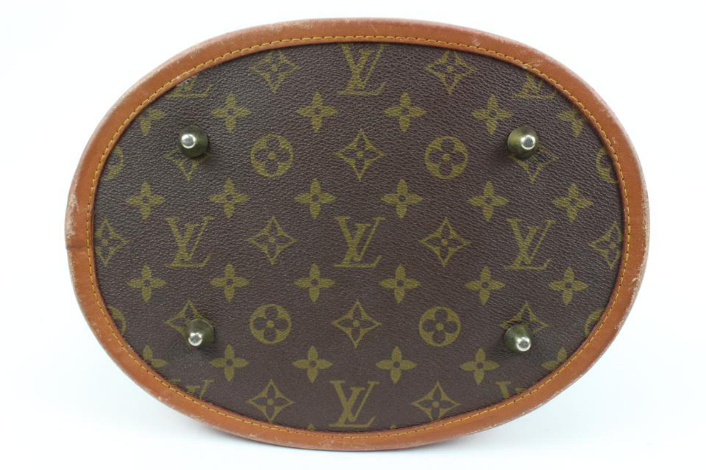 Louis Vuitton French Co Monogram Marais Bucket GM Tote Bag 121lv51 2