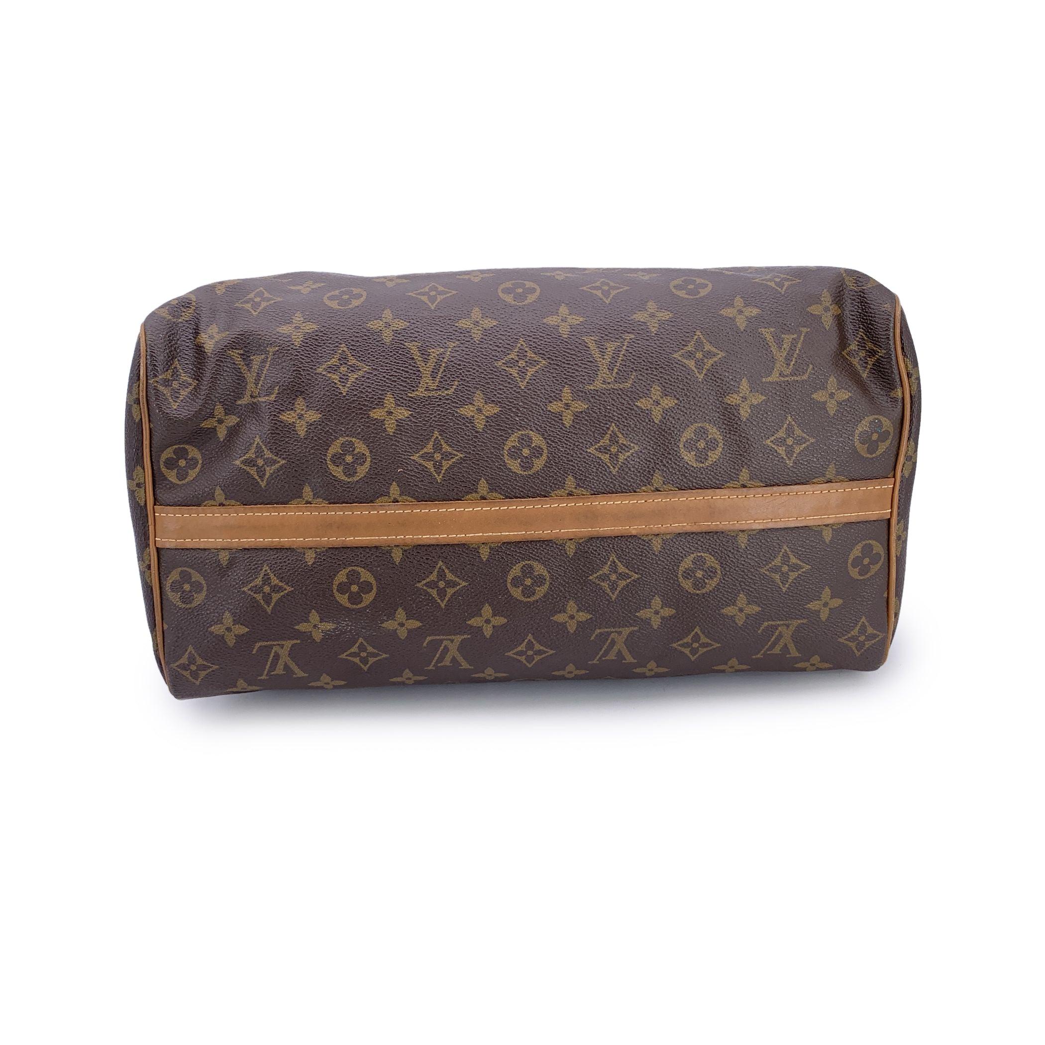 Louis Vuitton French Company Vintage Monogram Canvas Speedy 35 Bag en vente 3
