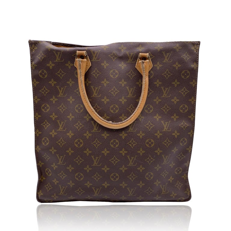 Vintage Louis Vuitton Sac Plat LV Monogram French Co.USA Hand Bag