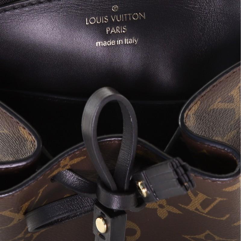 Black Louis Vuitton Fringed Noe Bag Monogram Canvas with Leather