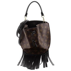 Louis Vuitton Fringed Noe Bag Monogram Canvas with Leather