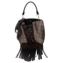 Louis Vuitton Fringed Noe Bag Monogram Canvas with Leather