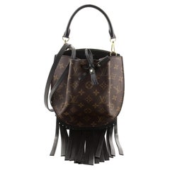 Louis Vuitton Fringed Noe Bag Monogram Canvas with Leather