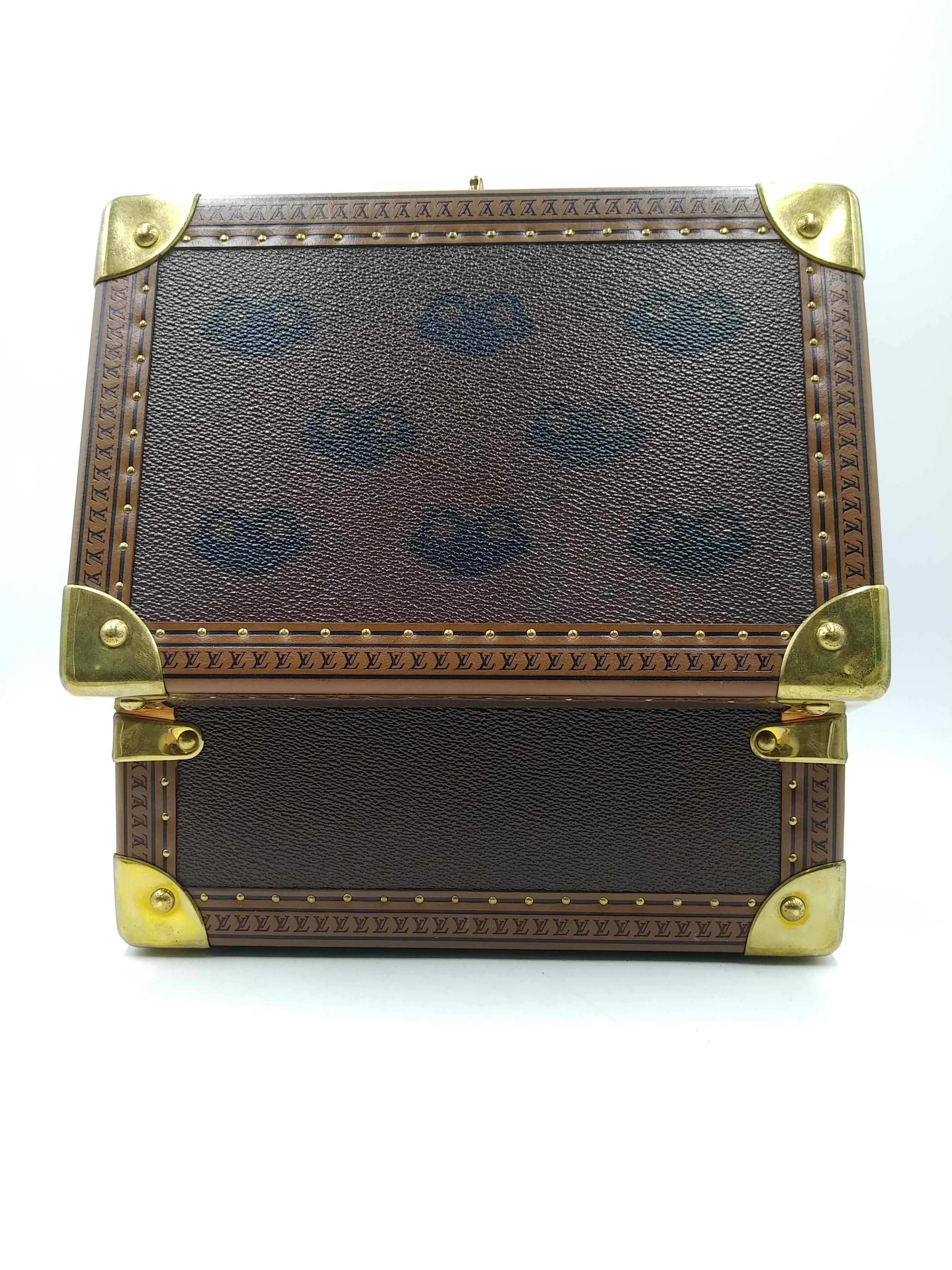 Louis Vuitton Frog Canvas Coffret Tresor 24 Jewelry Box For Sale 5