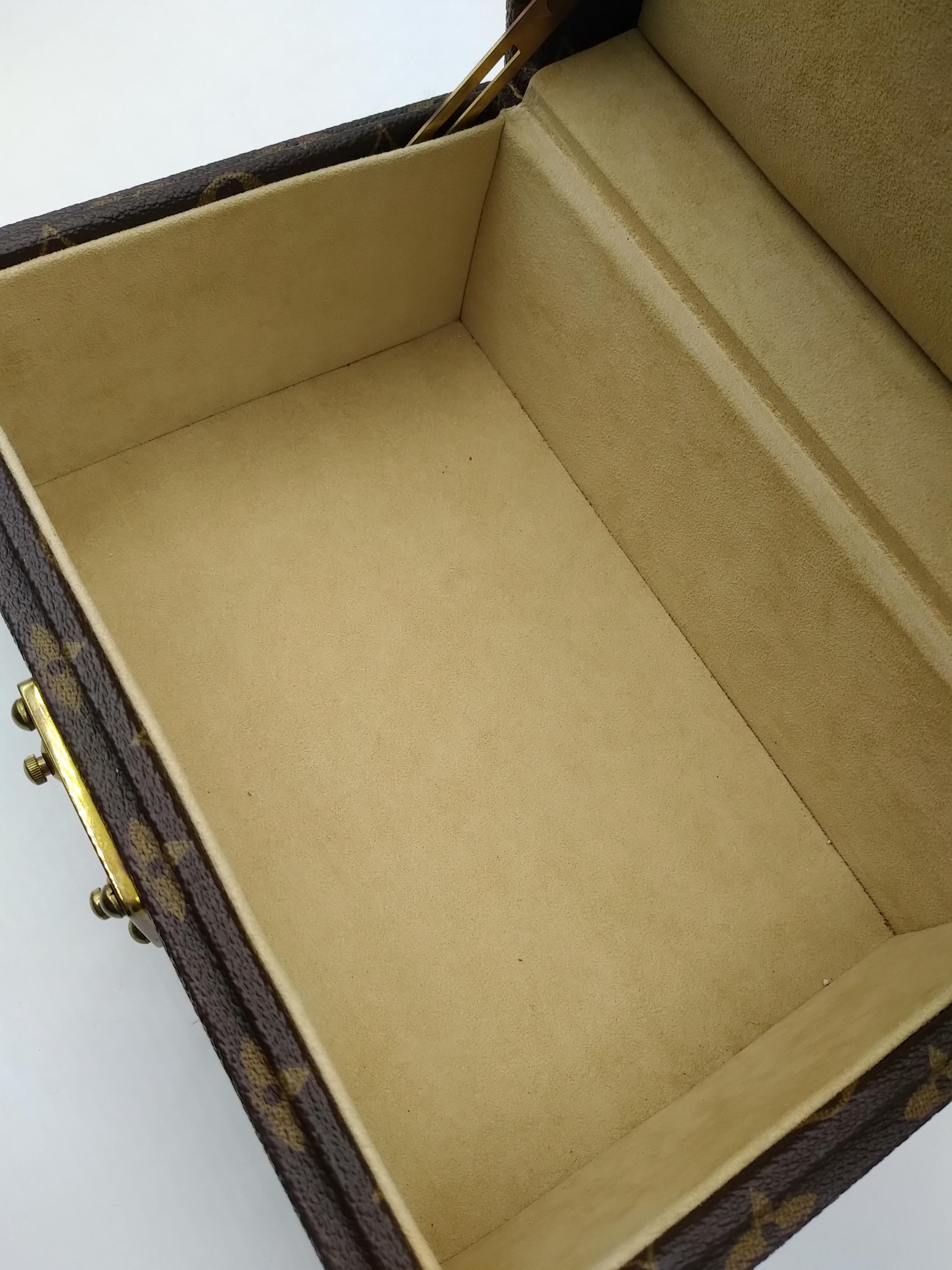 Louis Vuitton Frog Canvas Coffret Tresor 24 Jewelry Box For Sale 8