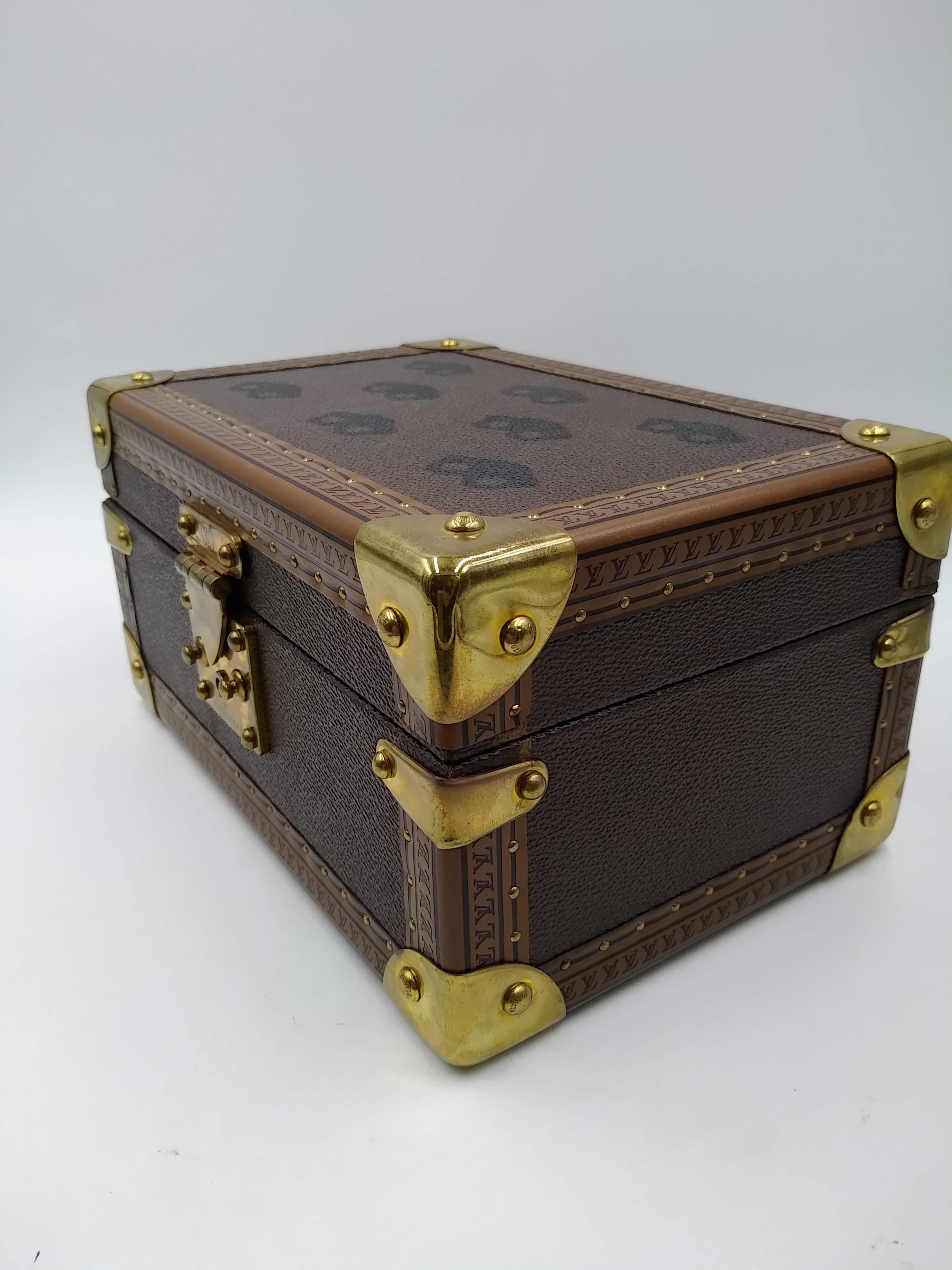 Women's or Men's Louis Vuitton Frog Canvas Coffret Tresor 24 Jewelry Box For Sale
