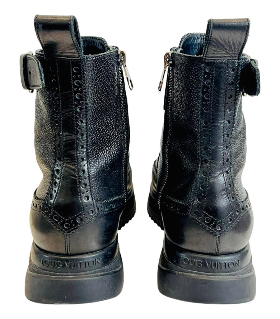 Women's Louis Vuitton Frontier Leather Ankle Boots For Sale